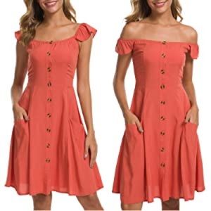 Alice & Elmer Women's Casual Button Down Dress, L